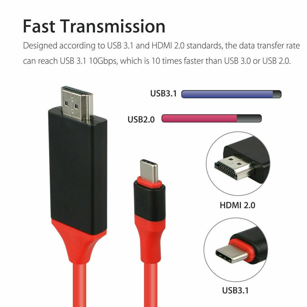 1080P HDMI Cable Phone to TV HDTV AV Adapter Universal For Android /iphone Type