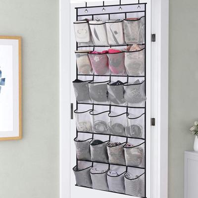 12/24 Grids Shoe Rack Storage Bag Transparent Oxford Cloth PVC Organizer Multi Layer Hand Washable Shoe Holder