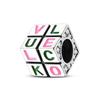 925 Silver Colorful Love Magic Cube Charms Beads Fit Bracelet Necklace Fine DIY Birthday Jewerlry Accessories