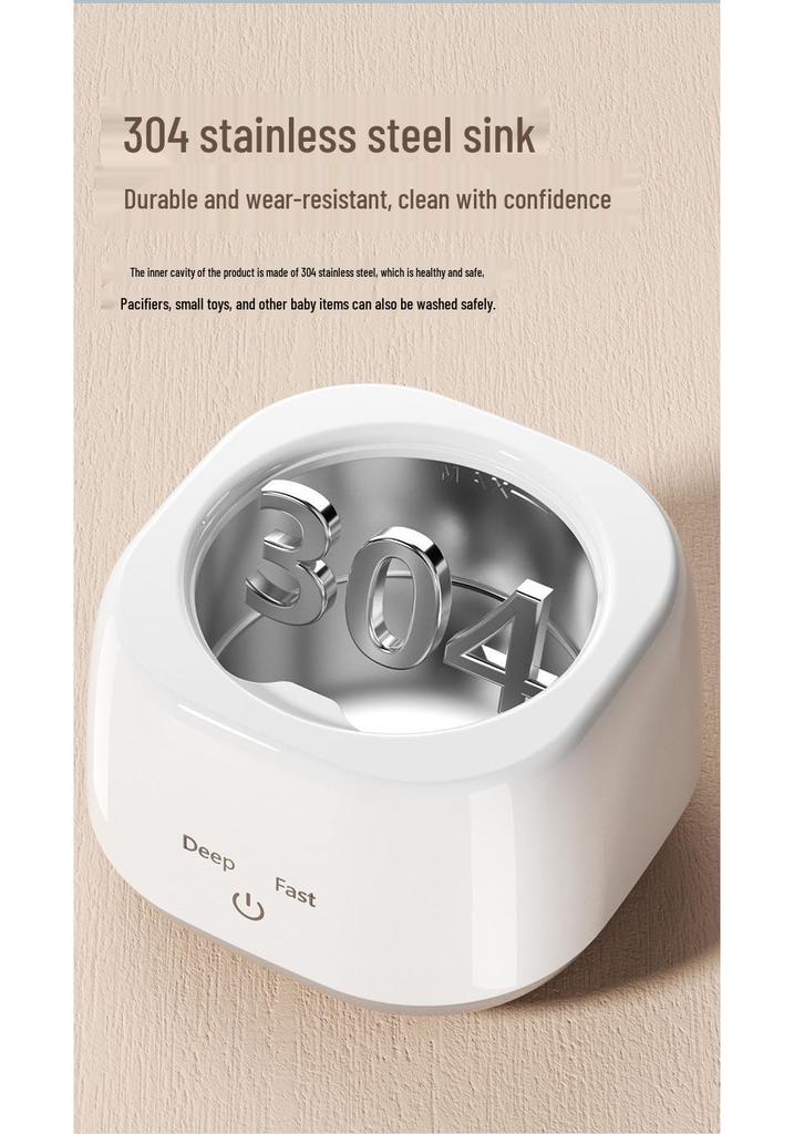 Ultrasonic Nipple, Braces, and Denture UV Sterilizer Cleaner