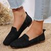 Trendy and Minimalist Single Shoes 2024 Summer Solid Color Flat Bottomed Anti Slip Mesh Breathable Casual Shoes Zapatos Mujer