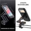 Universal Motorcycle Bicycle Phone Holder, Magnetic Adjustable 360° Rotatable Waterproof Touch Screen