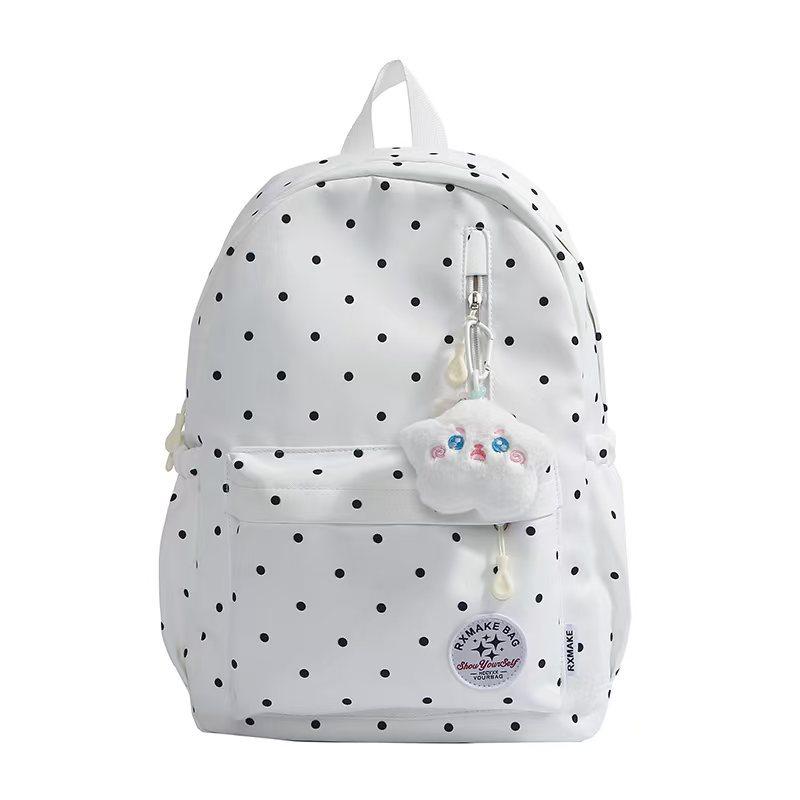 Schoolbag new Japanese high-value fresh and sweet small backpack candy color polka dot cute primary school students 1st-1st grade backpack