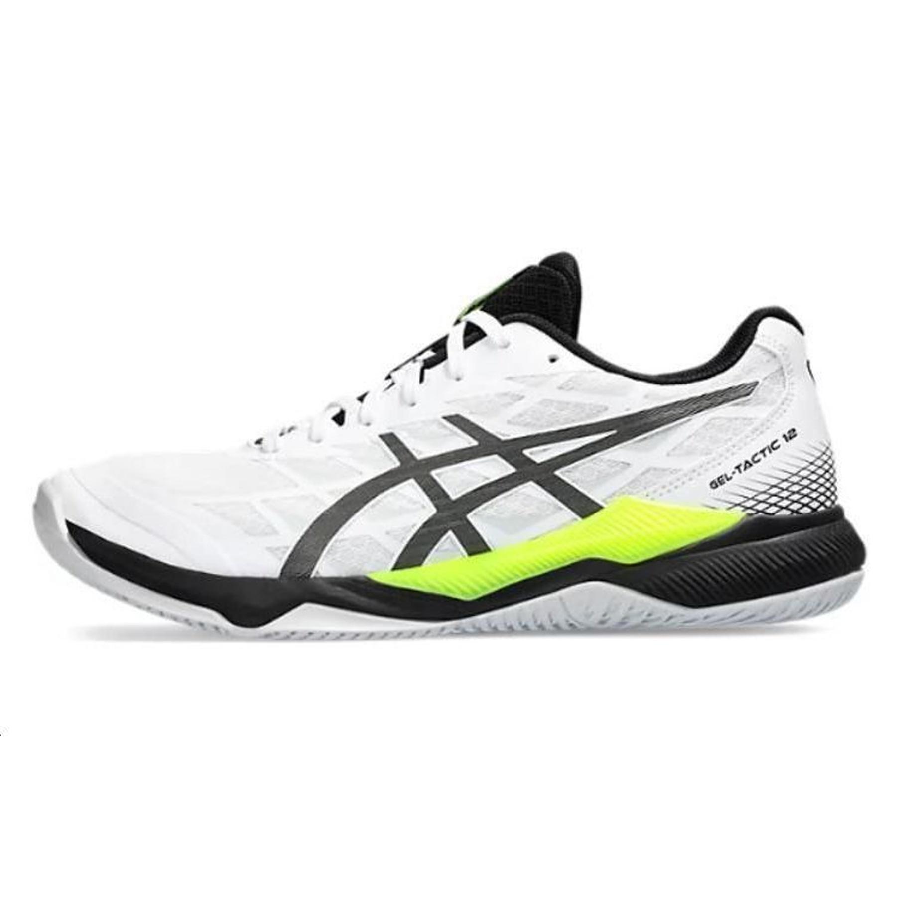 ASICS Gel-Tactic 12 White Gunmetal Men s 1073A059-101 EU 37