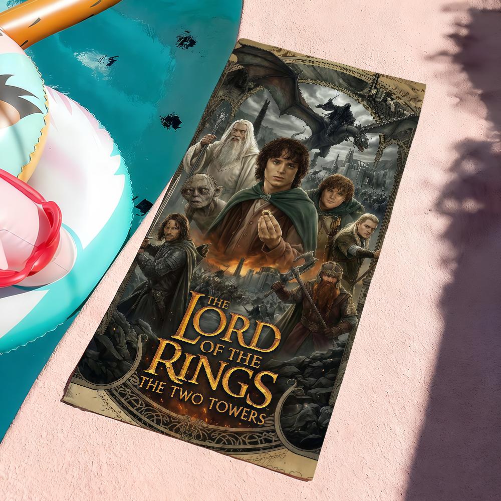 Movie The L-Lord of the R-Rings Towel Drying Bath Towel Applicable To Light Swimming Camping Yoga Beach Out