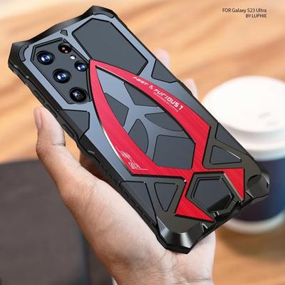 S24 Ultra Case Metal Alloy Aluminum Bumper For Samsung Galaxy S23 Ultra Hybrid Rugged Shockproof Armor Cover S22