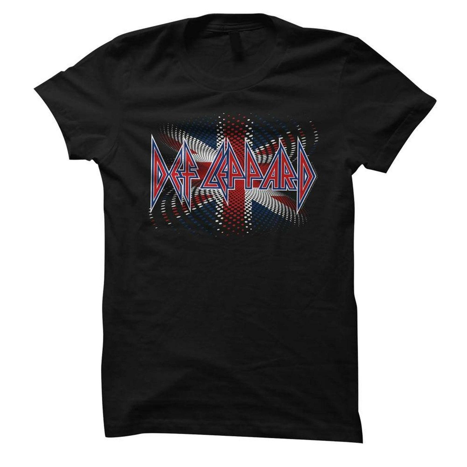 Def Leppard British Black Junior Women s T-Shirt XL