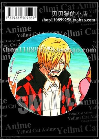 One Piece Anime Anstecker Luffy Zoro Chopper Zubehör Anstecknadel Schlüsselanhänger Spiegel Cosplay Merchandise Piratenkönig Manga Sammlung Geschenk