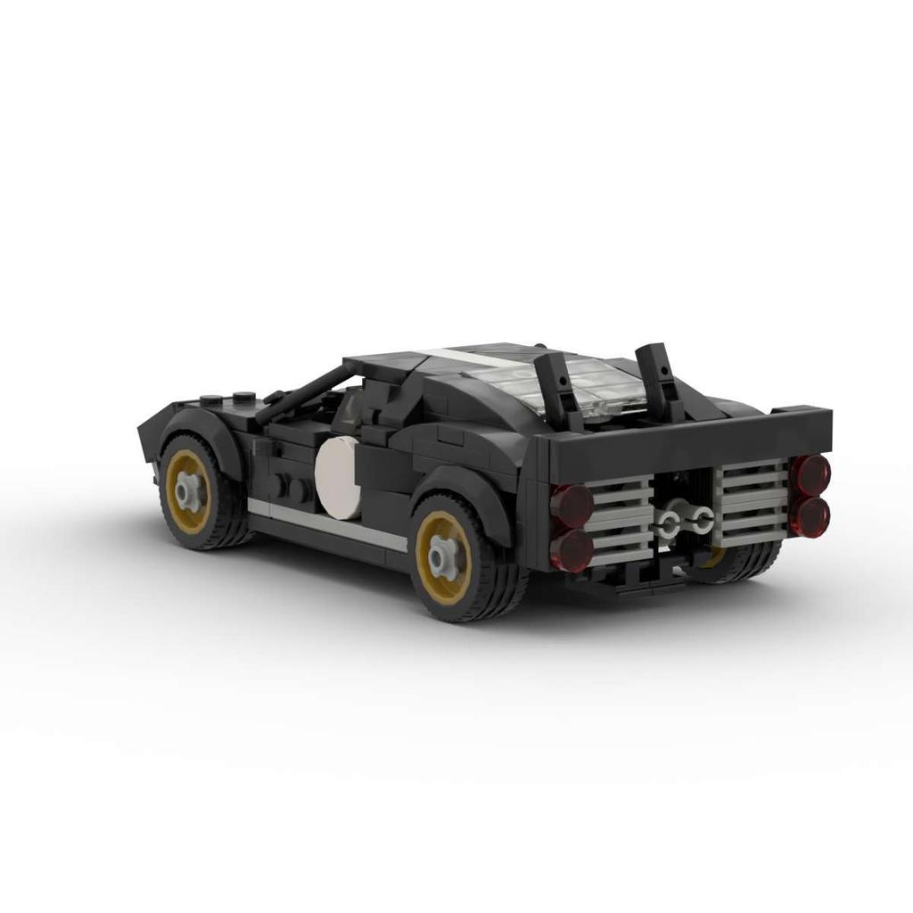Compatible Building Blocks MOC DIY GT40 Small-Particle Creative Car Model Display Piece Assembly Toy