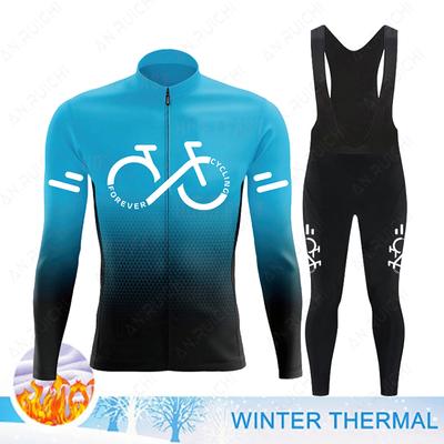 Ensemble Maillot de Cyclisme Thermique Hiver Polaire 2025 Homme Vêtements VTT Porter Ropa Ciclismo Équipe de Course Vêtements de Cyclisme