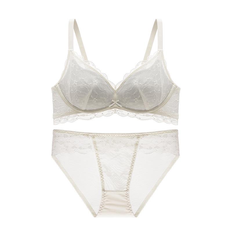 Romantischer Push-Up-BH aus französischer Spitze: Bequemes, Anti-Hänge-, Drahtloses Design für Teenager
