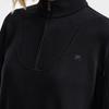FILA White Trendy Minimalist Stylish Casual Comfortable Versatile Pullover Half-Zip Sweatshirt Women sweatshirt F11W543201FBK