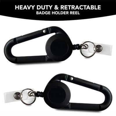Id-Karte Schlüsselanhänger Lanyard Clip Schlüsselanhänger versenkbare Pull Heavy Duty Schlüsselanhänger