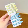 4 Pcs Fashion Girl Duckbill Clip Simplicity Blue And Yellow Cute Fish Hairclip For Women Elegant Side Clip Hair Accessories