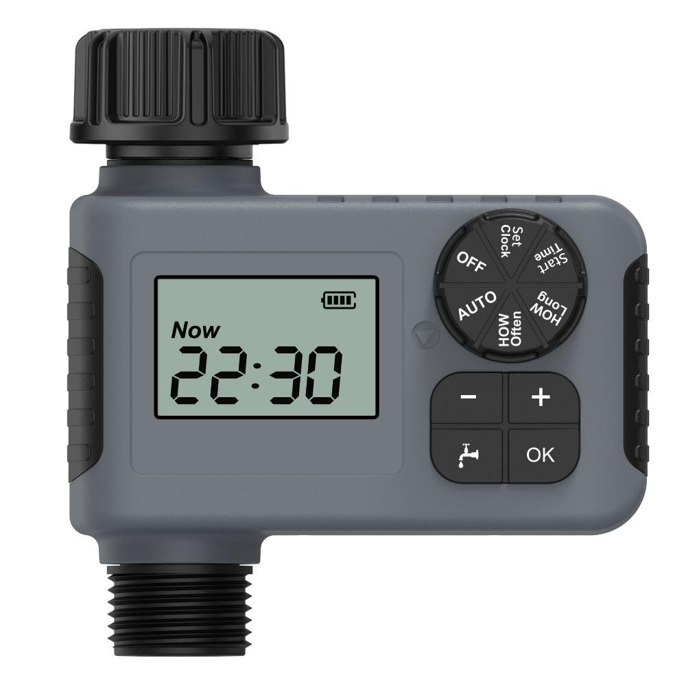 

Automatic Water Timer Intelligent Irrigation c Sprinkler Timer Garden Programmer Equipment IPX7 LCD Display