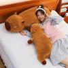 Soft Huggable And Capybara Hugging Pillow For Girls Plush Doll For Comfort Bedtime