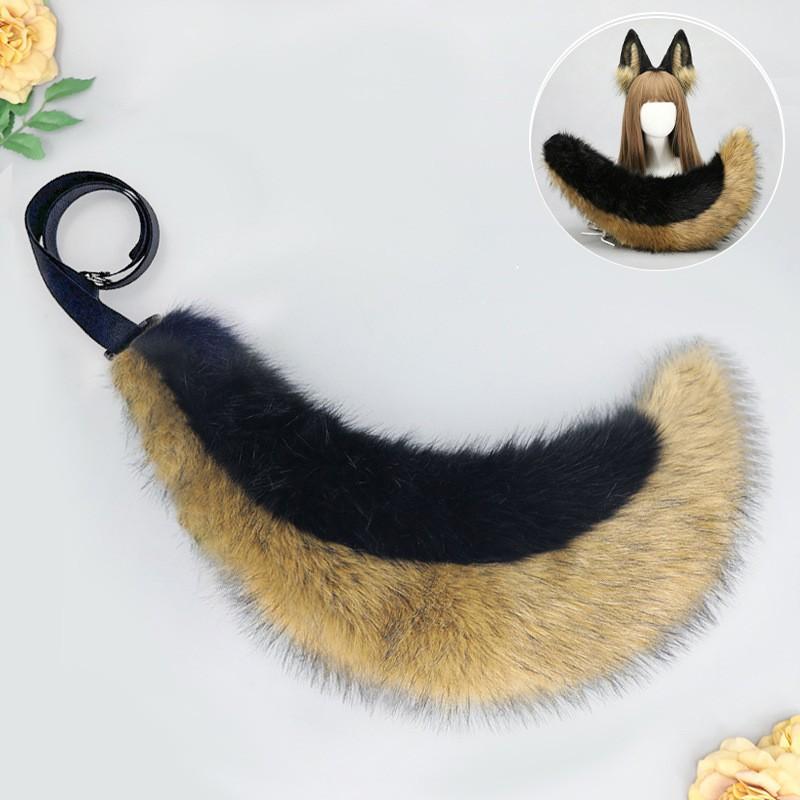 Halloween Wolf Ear Headband Cosplay Set With Tail Adult Costume Accessory Anime Style