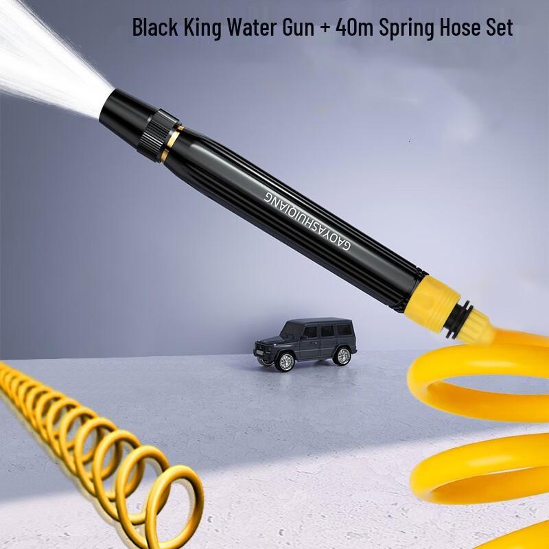 Beiyou High-Pressure Water Spray Gun with Spring Hose CN plug (adapter included)
