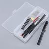 Macaron Transparent Pencil Case Plastic Simple Pen Case Durable Dual-Layer Pencil Box  Stationery