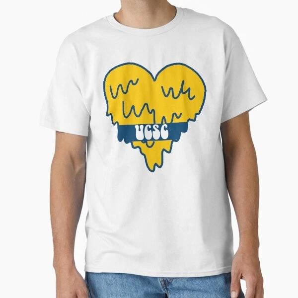 University Of California Santa Cruz Heart Classi Made In UsaAus TShirt S2xl S