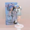 20CM 6 Style Anime Re:Zero Rem Ram Emilia Cute Action Figure Cosplay Hoodie Model Desktop Ornament Decor Collectible Toys Gift