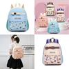 Eye-catching And Comfy Kids Oxford Fabric Backpack For Kindergarten With Adorable Bear Design For School