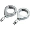 ACROPIX Universal Motorcycle Turn Signal Light Fork Clamps Kit 41mm 1.6inch Chrome - Pack of 2