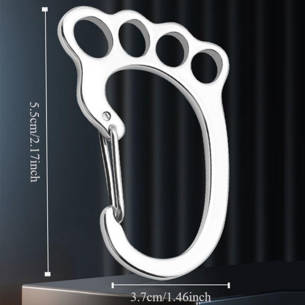 Easy Removal Key Ring Multi-Ring Key Ring With Buckle Cute Kitten Key Holder For Men Women