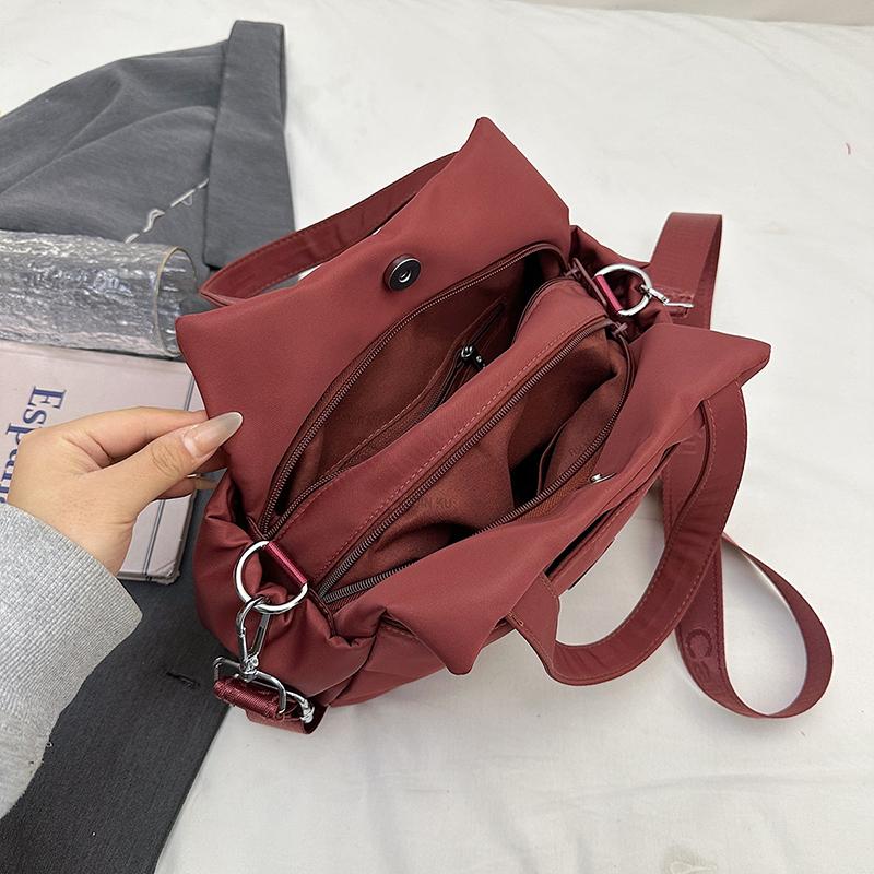 Women's Solid Color Handbag Shoulder Crossbody Bag