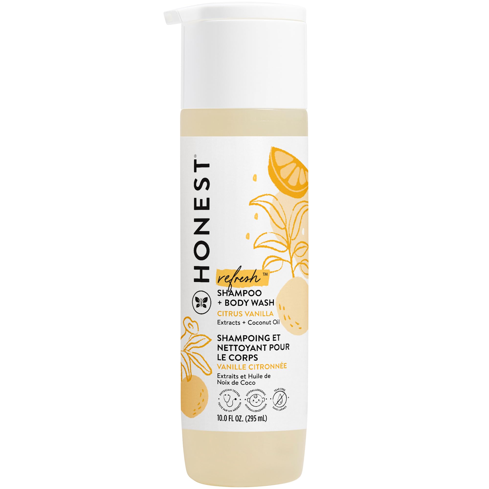 The Honest Company Shampoo & Body Wash, Sweet Orange Vanilla, 10 Fluid Ounce