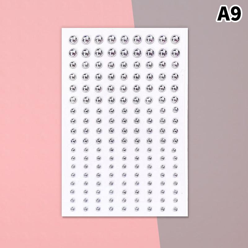 1 Sheet 162Pcs  Stickers  Jewels Stickers Self Adhesive Face Body Gem Stickers Diy Decorative Crafts