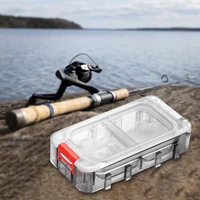 Fishing Tackle Box Expandable Fishing Tackle Box Large Capacity Waterproof Tool Box Double Side Fishing Hook Storage Container