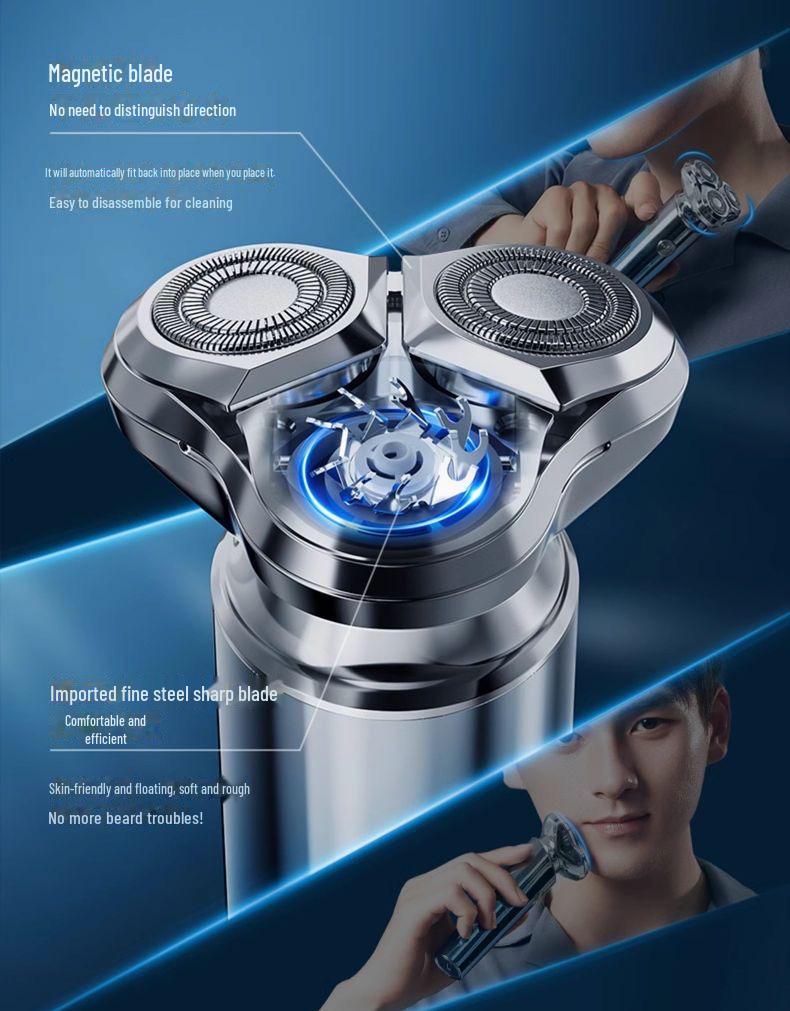 Rechargeable Multifunctional Waterproof Electric Beard Shaver