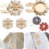 Crystal Pearl Button Covers For Women Blouses Detachable Clip-On Shirt Coat Decorative Buttons Diy Sewing Buttons Holiday Decor