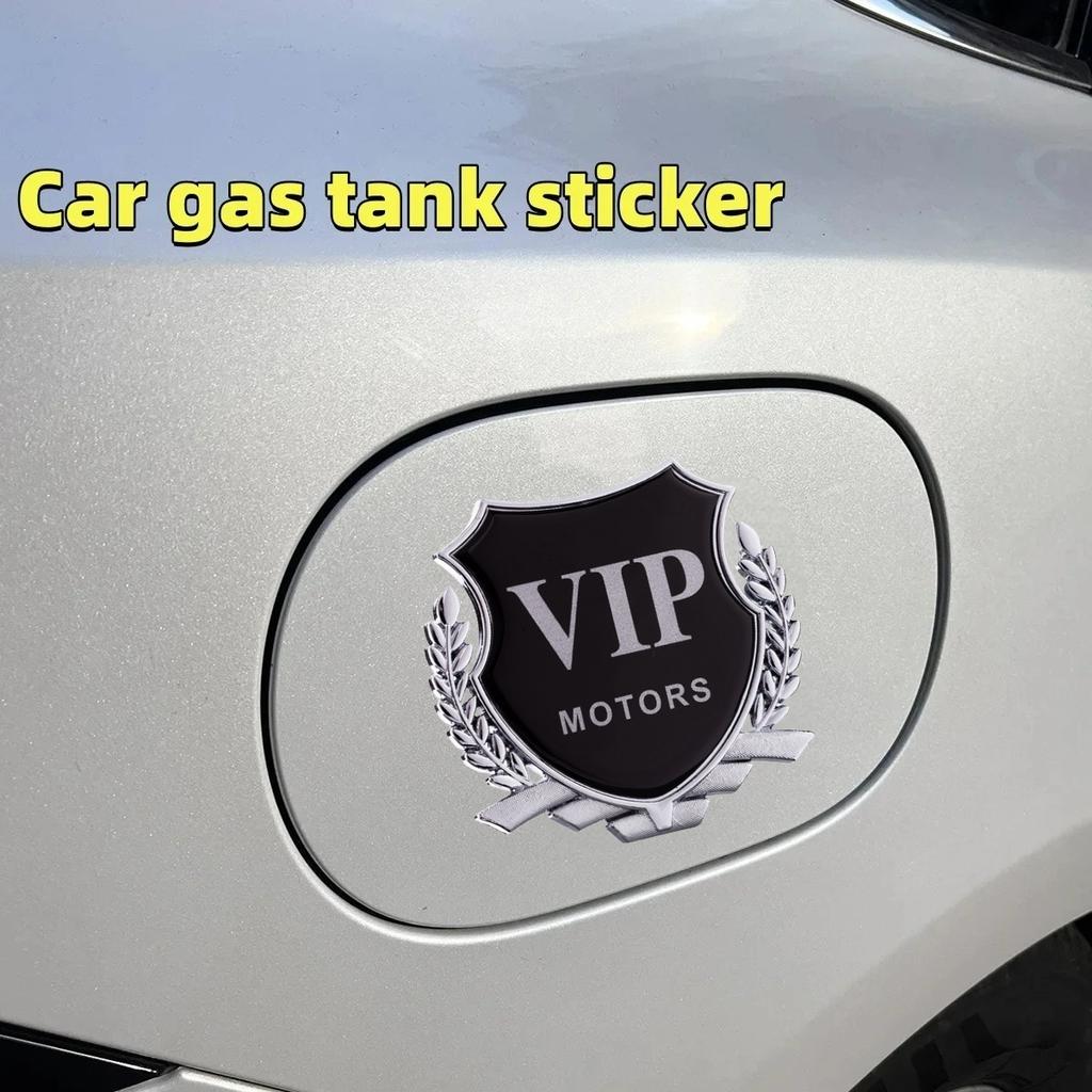 Car Sticker Creative Personality VIP Car Logo Car VIP Word Mark Side Mark Decorative Sticker Modified Metal Tail Mark Sticker