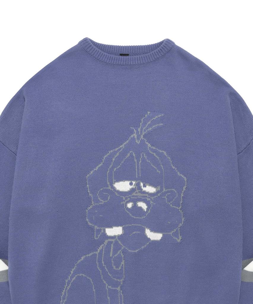 RETRIEVER CLUB Sleeping Dog Knit [Baby Blue]