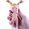 3D Simulation Eye Cute Doll Home Toy 14Cm Mini Sweet Potato Doll Vinyl Material Bean Eye Doll Dark Skin Dress Up Doll Toy