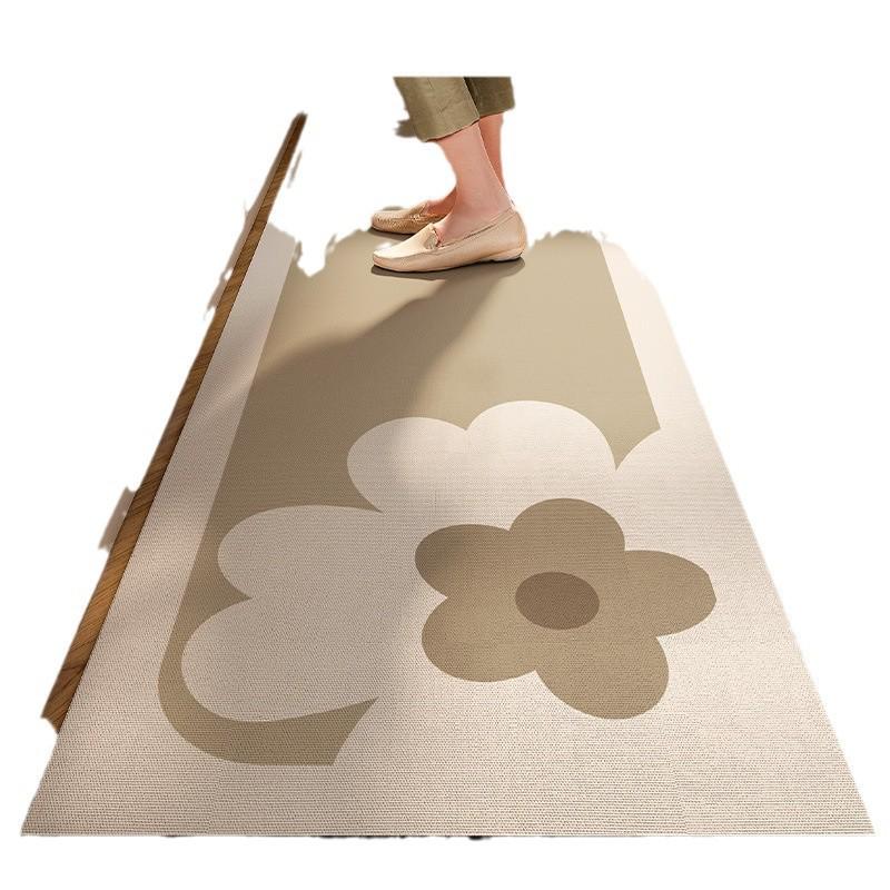 Anti-Slip Water Absorbent Kitchen Mat - Dirt-Resistant, Wipable, Waterproof, High-End Diatomaceous Earth Foot Pad for Doorways.