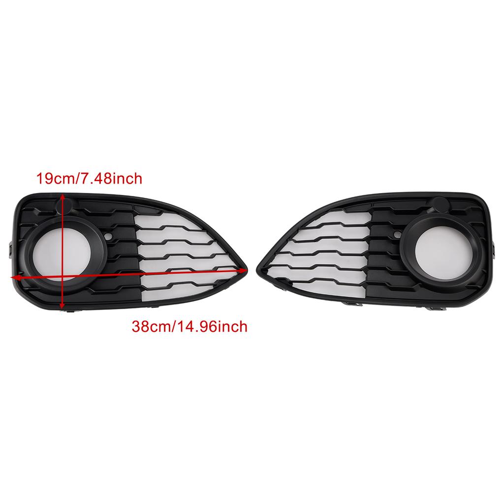2PCS Fog Light Cover Grille Fit BMW 1 Series F20 F21 LCI M-Sport 2015-2019
