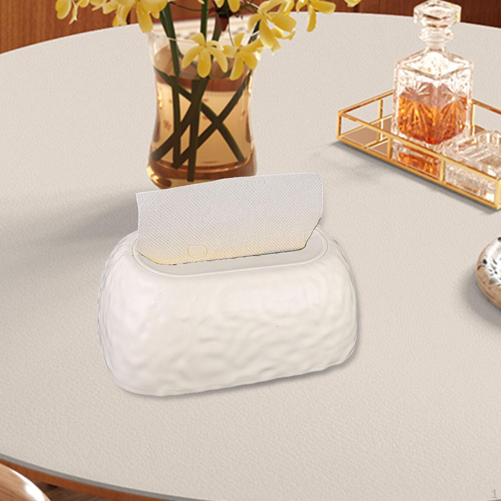 

Акриловый держатель для салфеток, креативный настольный органайзер, современный настольный кейс для комнаты белый