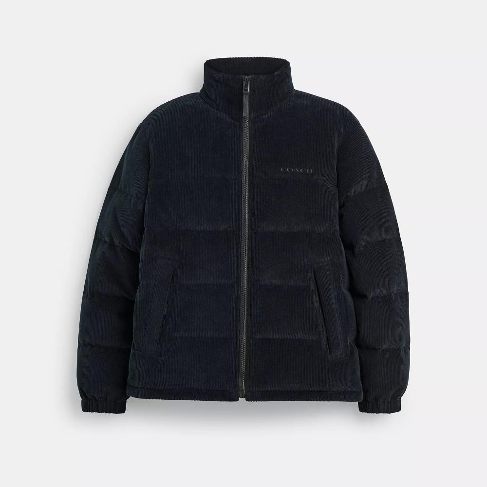

Coach Corduroy Down Jacket Black