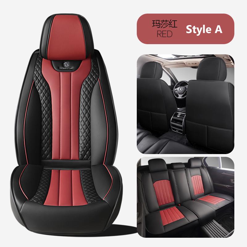 Premium Leather Car Seat Cover Four Season Universal Seat Cushion Auto Suv Truck Van All-inclusive Protector  Accessories