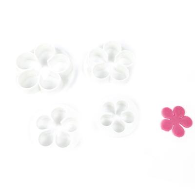 4 Stück Rosenblüten Fondant Kuchen Ausstecher Form Sugarcraft Backen Dekorationswerkzeug