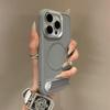 Invisible Folding Bracket Magnetic For Magsafe Case For iPhone 16 Pro Max 15 14 13 12 11 Pro Soft Silicone Shockproof Cover