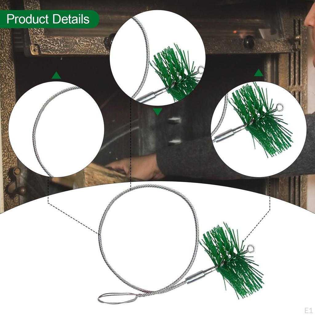 Chimney Cleaning Brush Sweep Dust Removal Remover Dryer Vent Cleaner for Fireplace