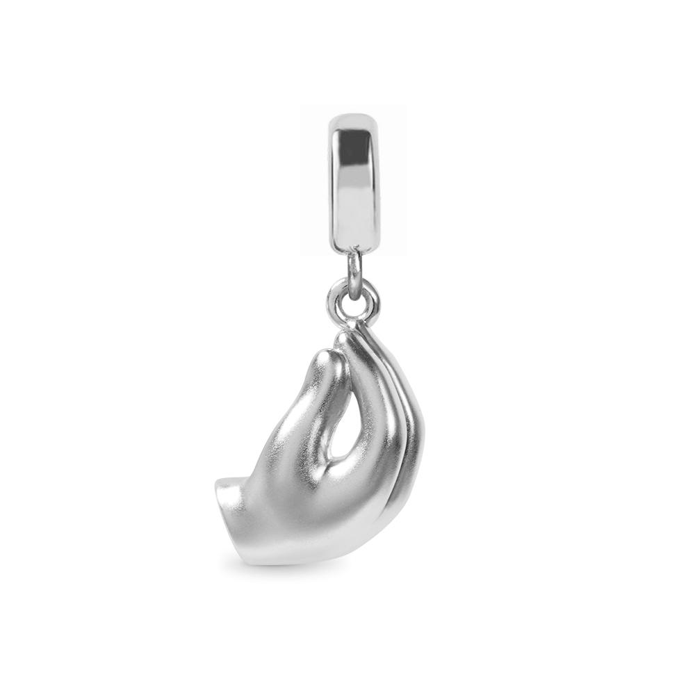 New Copper Blue Eye Palm Pendant Bead Fit Original Charms Bracelet Necklace Trinket Jewerly Accessories