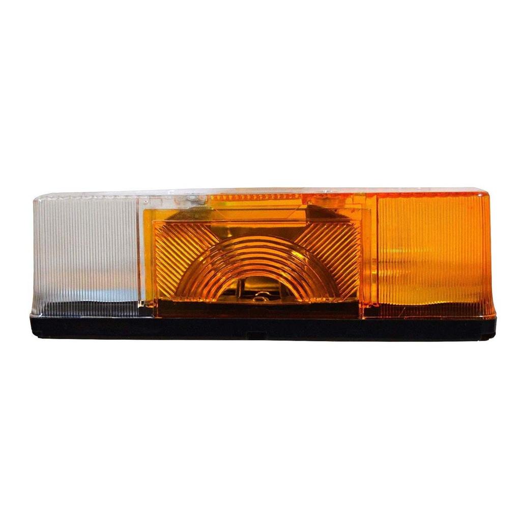 APSMOTIV Front Indicator Lights Flat Base with 12v Bulbs Suitable for Bomag | DAF | Schmitz Cargobull | Renault | Ahlmann |