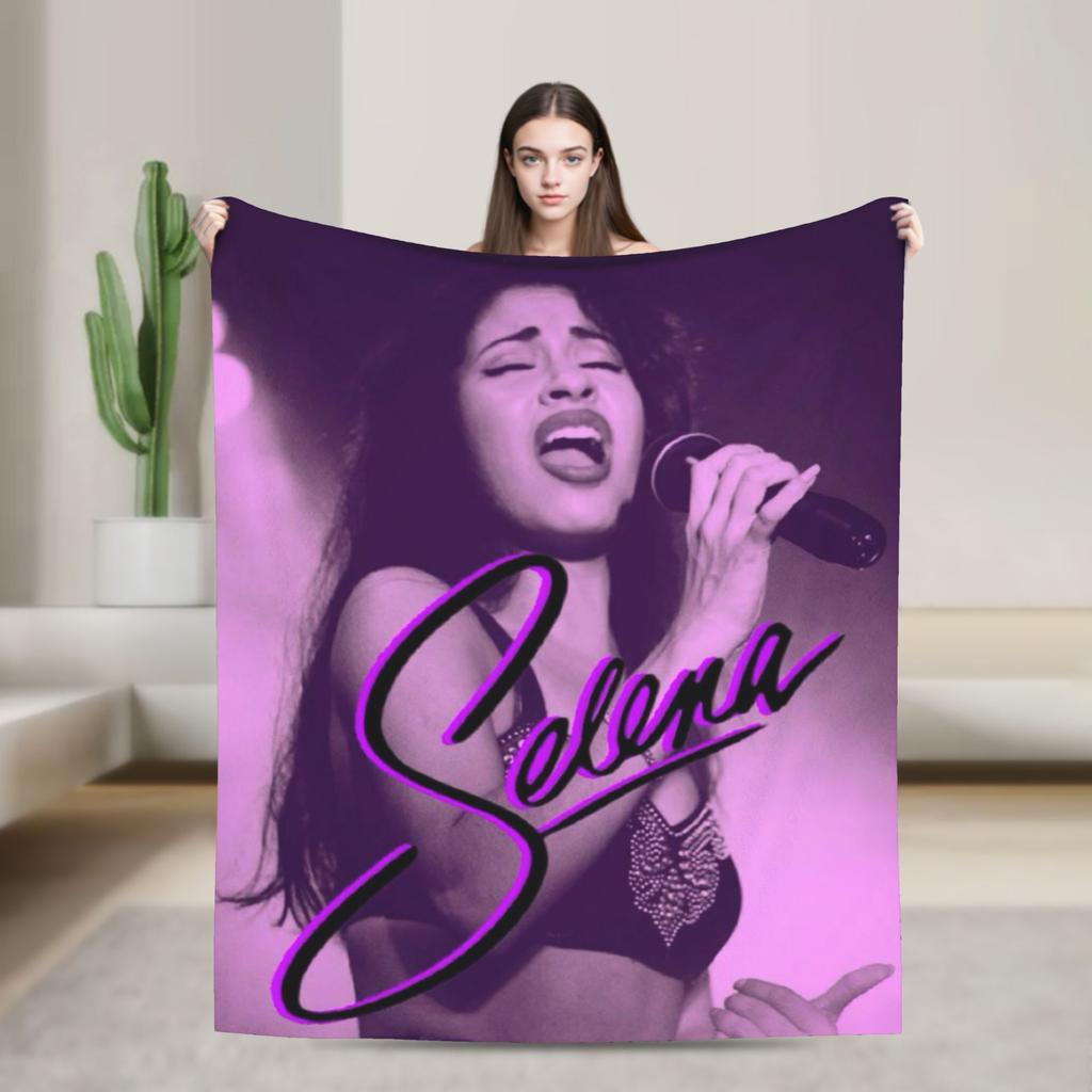 Singer Selena Gomez I Said I Love You First Blanket  Warm Soft For Home Decor Decorative Flannel Bedspread Bed Cover