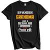 Spanish Grandma Regular Grandma Only Cooler Shirt Funny Spain Grandparent Gift