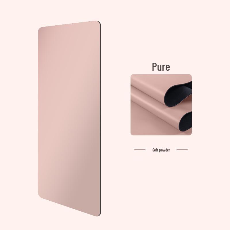 Non-Slip PU Natural Rubber Yoga Mat - Thick, Soundproof & Sweat-Absorbing for Men & Women
